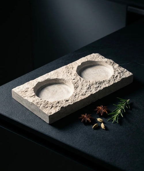 Doğal mermer duo sunumluk